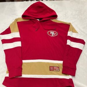 San Francisco 49er's Team Apparel Hoodie Pullover Licensed Size Small